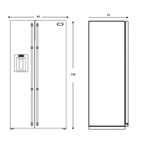 Lofra GFRS917 Ψυγείο Ντουλάπα 635lt NoFrost Υ178xΠ92xΒ72εκ.Inox